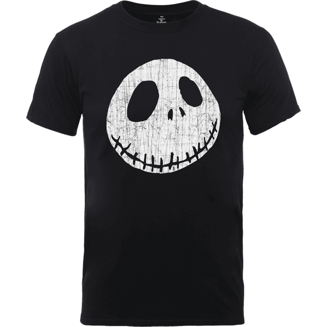 Camiseta Pesadilla antes de Navidad "Jack Skeleton Arrugado" - Hombre - Negro - L on Productcaster.