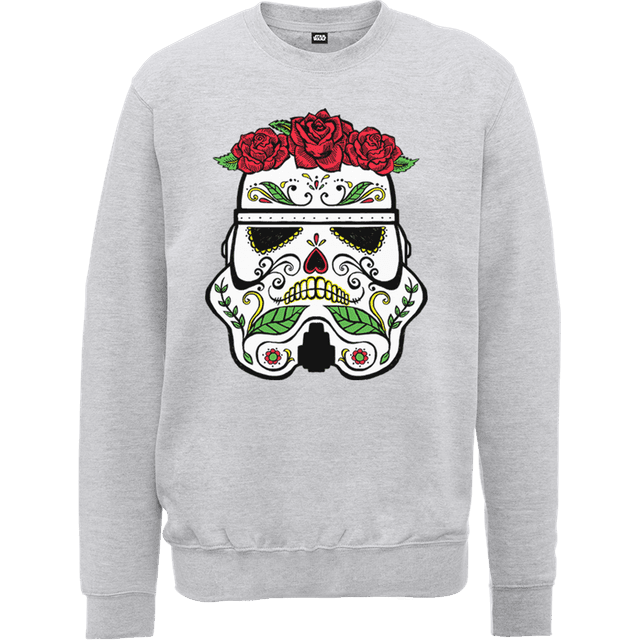 Star Wars Day Of The Dead Stormtrooper Pullover - Grau - XXL on Productcaster.