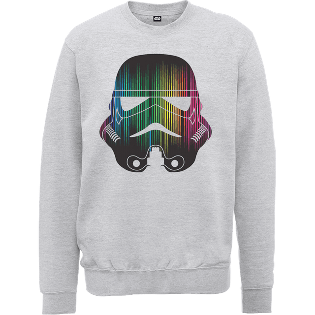 Star Wars Vertical Lights Stormtrooper Sweatshirt - Grey - XL - Grå on Productcaster.