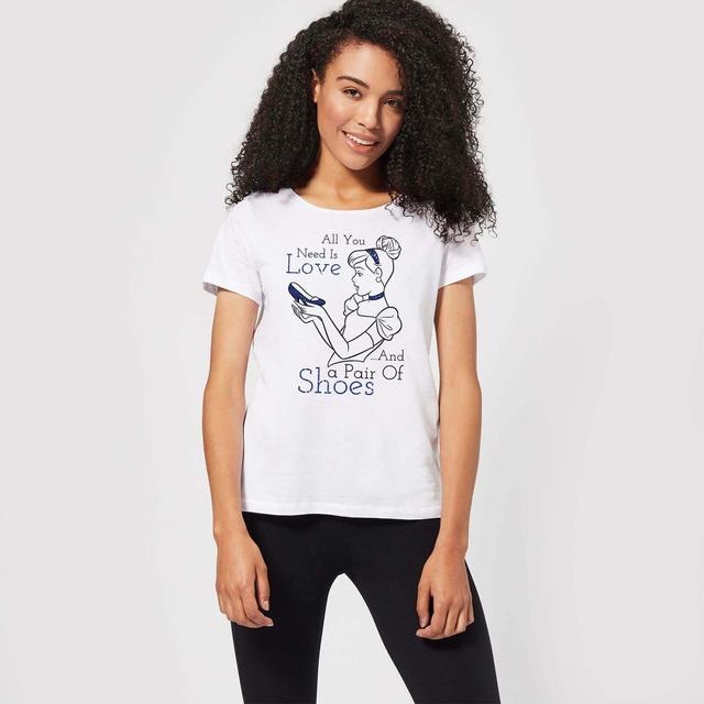 Disney Princess Cinderella All You Need Is Love Frauen T-Shirt - Weiß - XL on Productcaster.