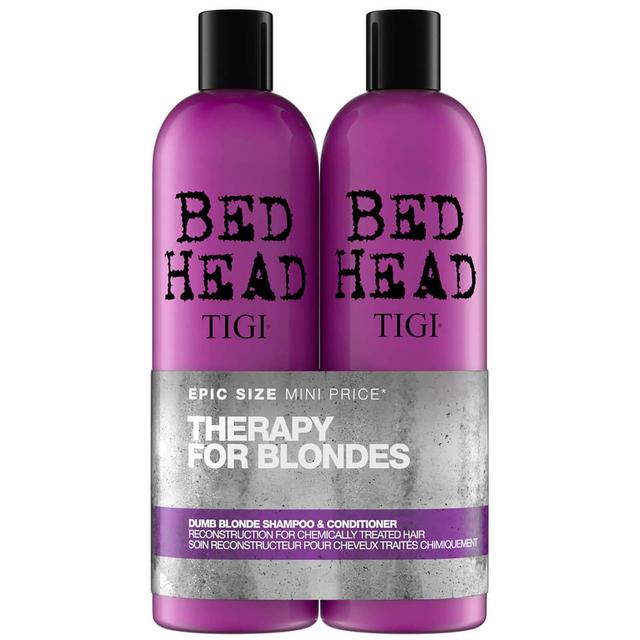 TIGI Bed Head Dumb Blonde Repair Shampoo and Reconstructor for Coloured Hair 2 x 750ml on Productcaster.