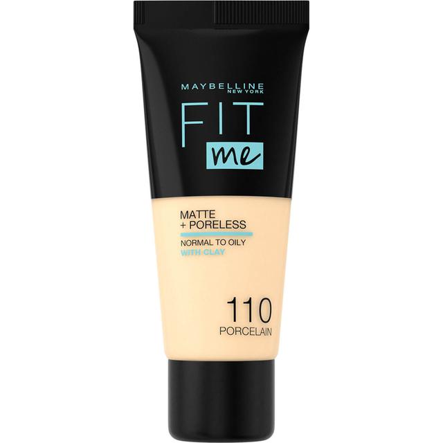 Maybelline Fit Me! Matte and Poreless Foundation 30 ml (διάφορες αποχρώσεις) - 110 Porcelain on Productcaster.