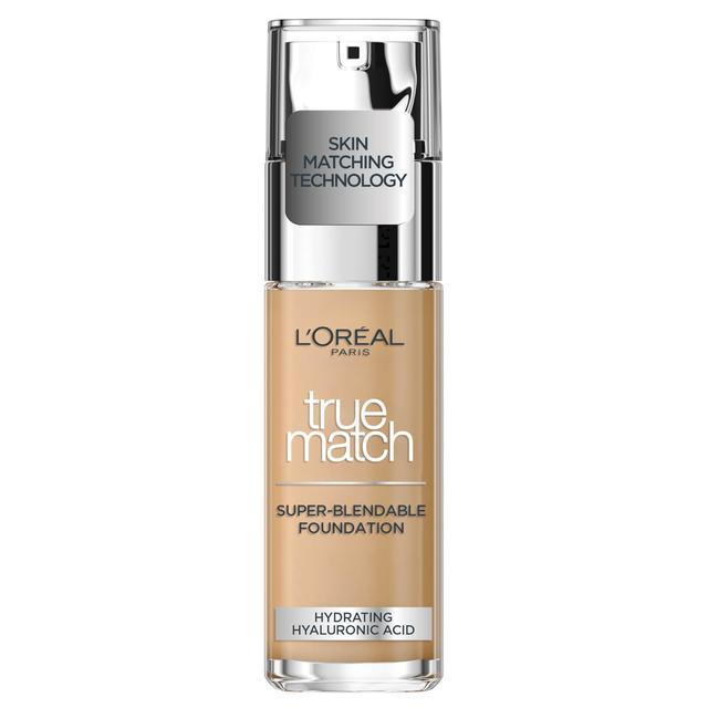 L'Oréal Paris True Match Liquid Foundation with SPF and Hyaluronic Acid 30ml (Various Shades) - 3N Creamy Beige on Productcaster.