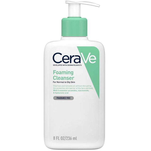 CeraVe Foaming Cleanser with Niacinamide for Normal to Oily Skin 236ml on Productcaster.