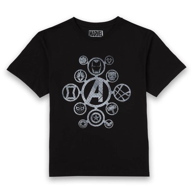 T-Shirt Avengers Distressed Metal Icon - Nero - Uomo - XXL on Productcaster.