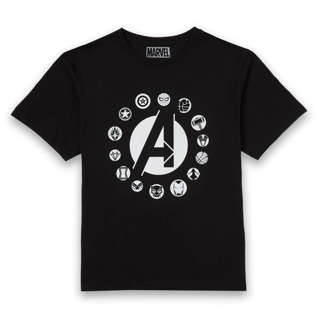 Avengers Team Logo Men's T-Shirt - Black - M on Productcaster.