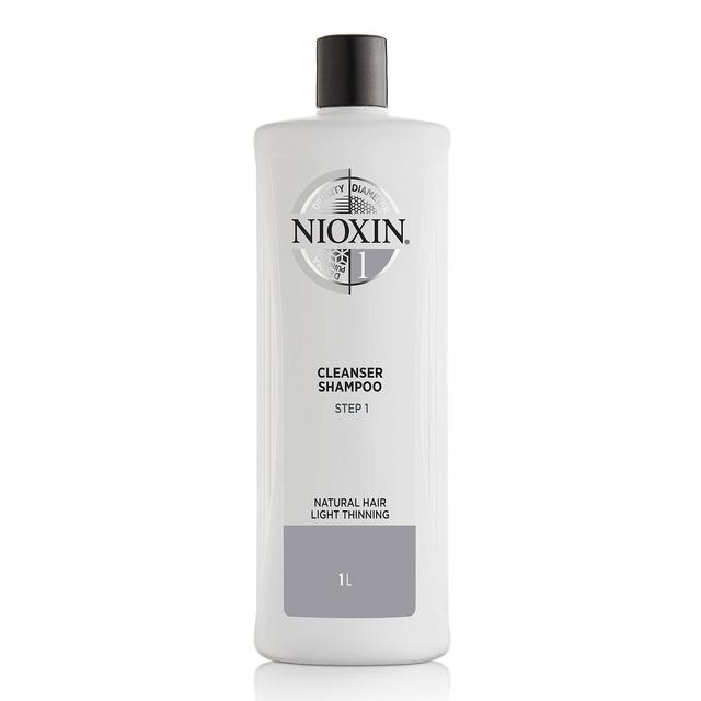 NIOXIN 3-Part System 1 Cleanser Shampoo for Natural Hair with Light Thinning 1000 ml on Productcaster.