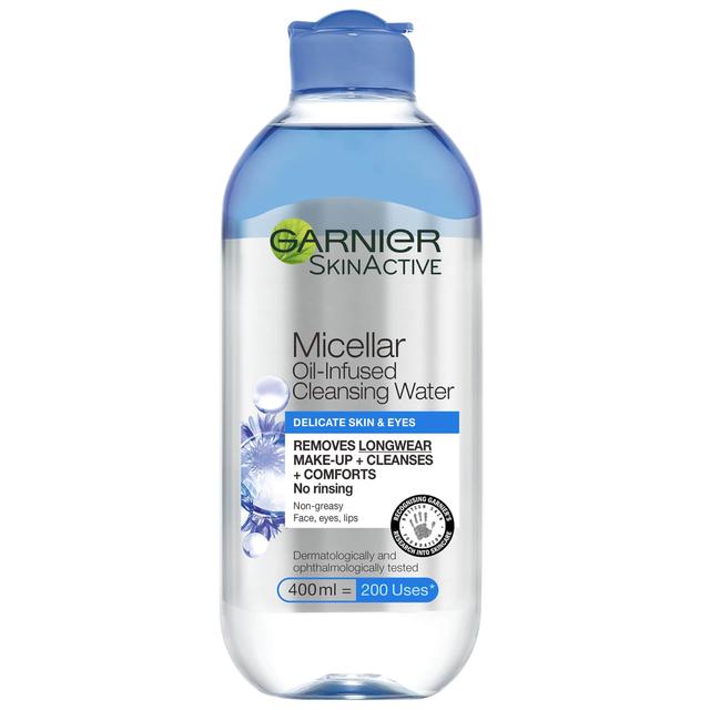 Garnier Micellar Water Facial Cleanser and Makeup Remover for Delicate Skin and Eyes 400ml on Productcaster.