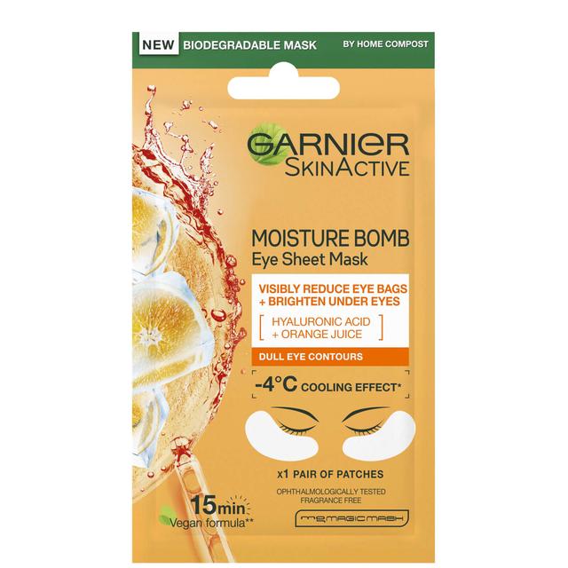 Garnier Hyaluronic Acid and Orange Juice Hydrating Brightening Eye Sheet Mask 6g on Productcaster.