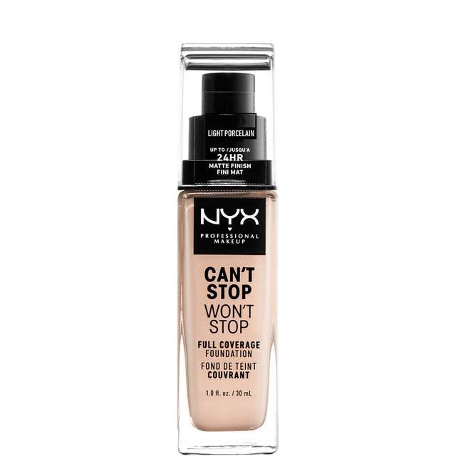 NYX Professional Makeup Can't Stop Won't Stop 24 Hour Foundation (Various Shades) - Light Porcelain on Productcaster.