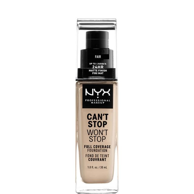 NYX Professional Makeup Can't Stop Won't Stop 24 Hour Foundation (Various Shades) - Fair on Productcaster.