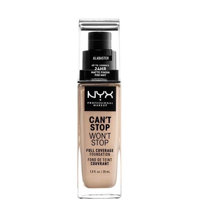 NYX Professional Makeup Can't Stop Won't Stop 24 Hour Foundation -meikkivoide (useita sävyjä) - Alabaster on Productcaster.