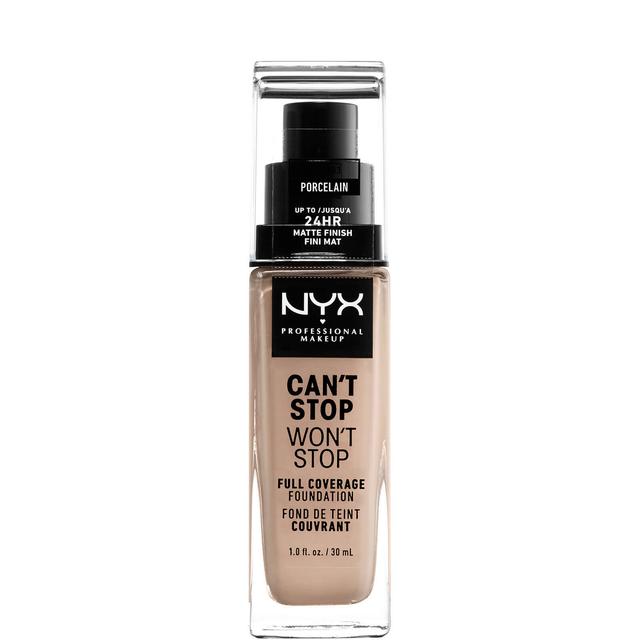 NYX Professional Makeup Can't Stop Won't Stop 24 Hour Foundation (Various Shades) - Porcelain on Productcaster.