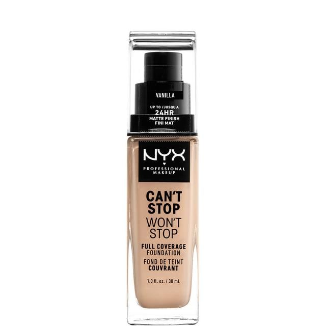 NYX Professional Makeup Can't Stop Won't Stop 24 Hour Foundation (διάφορες αποχρώσεις) - Vanilla on Productcaster.