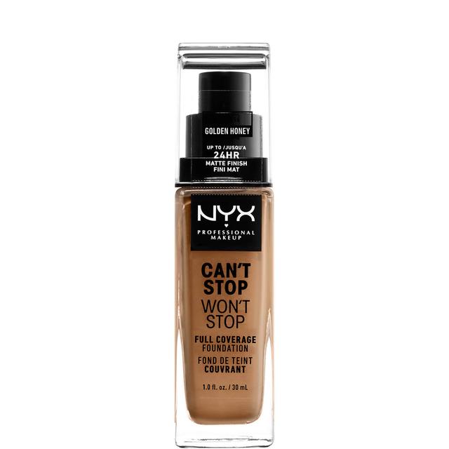 NYX Professional Makeup Can't Stop Won't Stop 24 Hour Foundation (Various Shades) - Golden Honey on Productcaster.