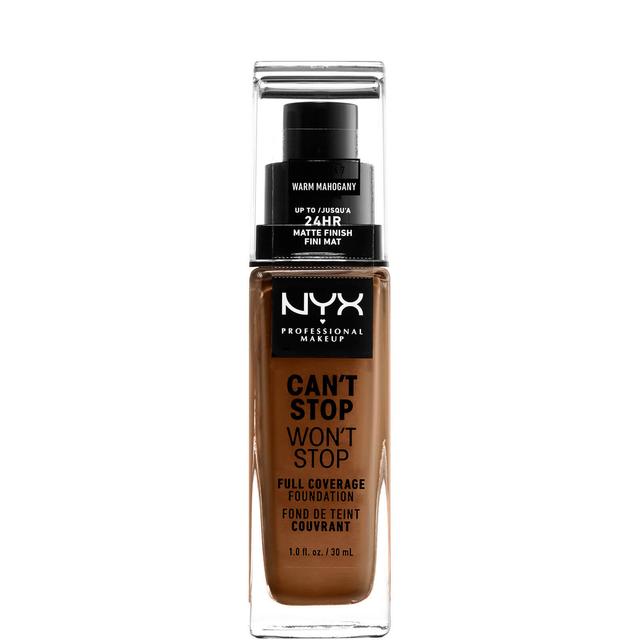 NYX Professional Makeup Can't Stop Won't Stop 24 Hour Foundation (διάφορες αποχρώσεις) - Warm Mahogany on Productcaster.