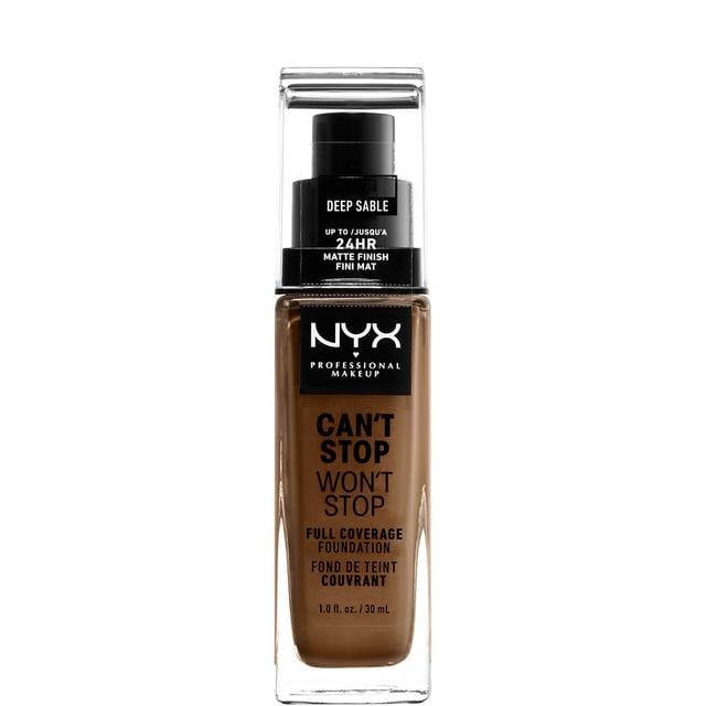 NYX Professional Makeup Can't Stop Won't Stop 24 Hour Foundation (Various Shades) - Deep Sable on Productcaster.