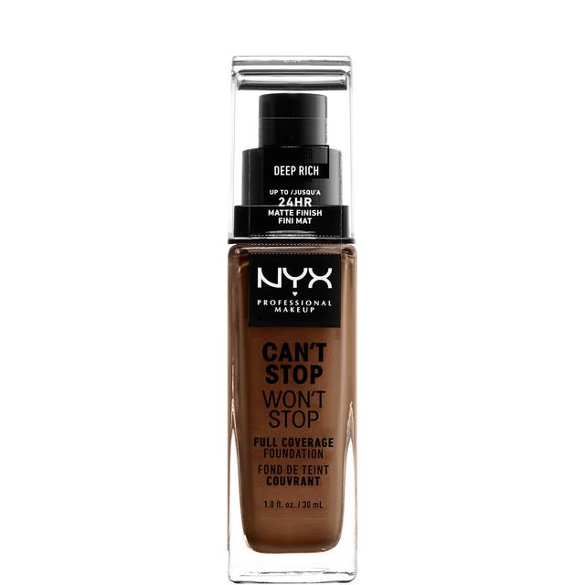 NYX Professional Makeup Can't Stop Won't Stop 24 Hour Foundation (Various Shades) - Deep Rich on Productcaster.