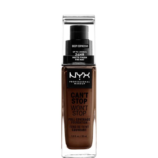 NYX Professional Makeup Can't Stop Won't Stop 24 Hour Foundation (Various Shades) - Deep Espresso on Productcaster.