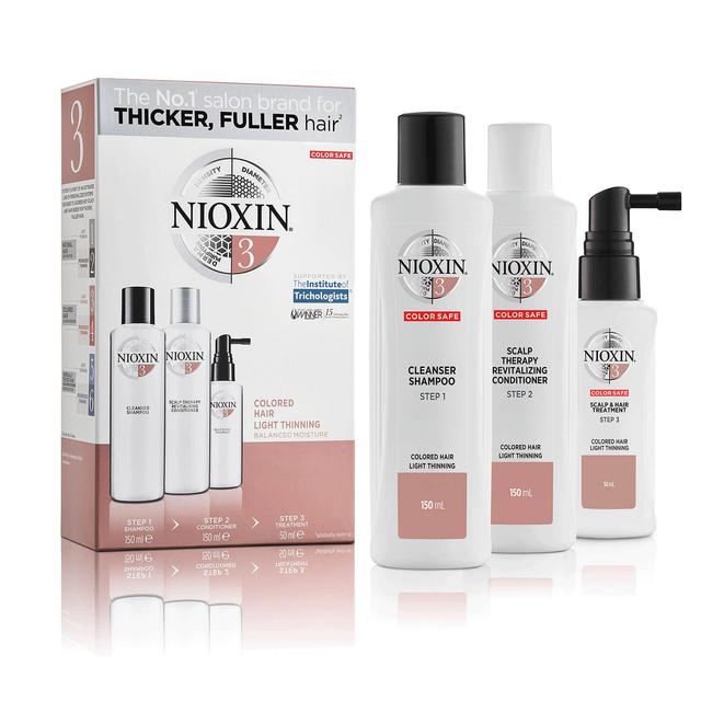 NIOXIN 3-Part System 3 Trial Kit for Coloured Hair with Light Thinning on Productcaster.