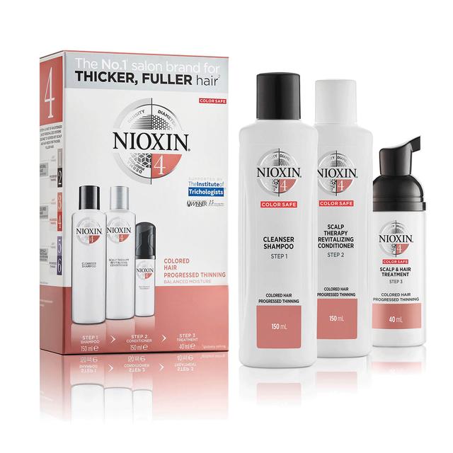 NIOXIN 3-Part System 4 Trial Kit for Coloured Hair with Progressed Thinning on Productcaster.