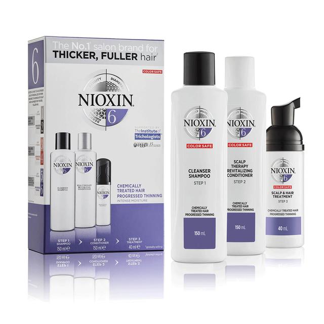 NIOXIN 3-Part System 6 Trial Kit for Chemically Treated Hair with Progressed Thinning on Productcaster.