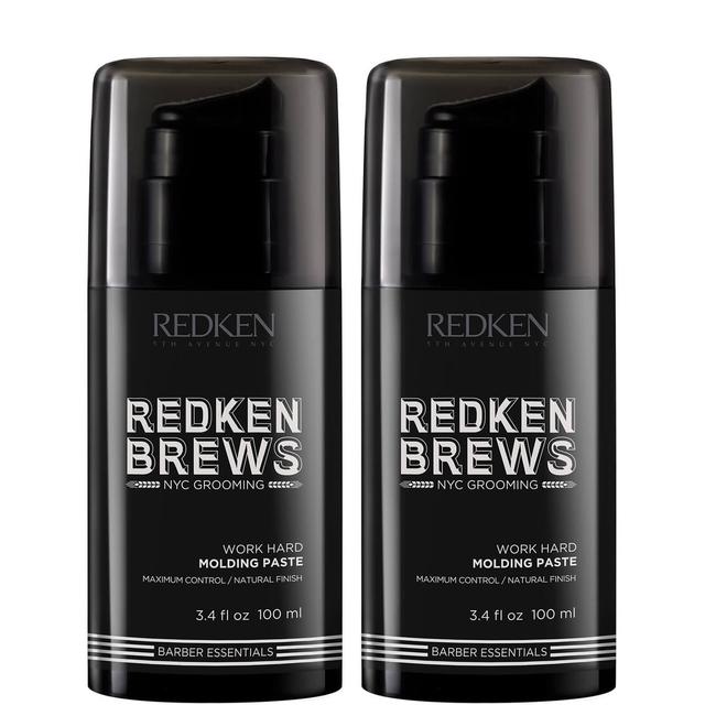 Redken Brews Men's Work Hard Molding Paste Duo on Productcaster.