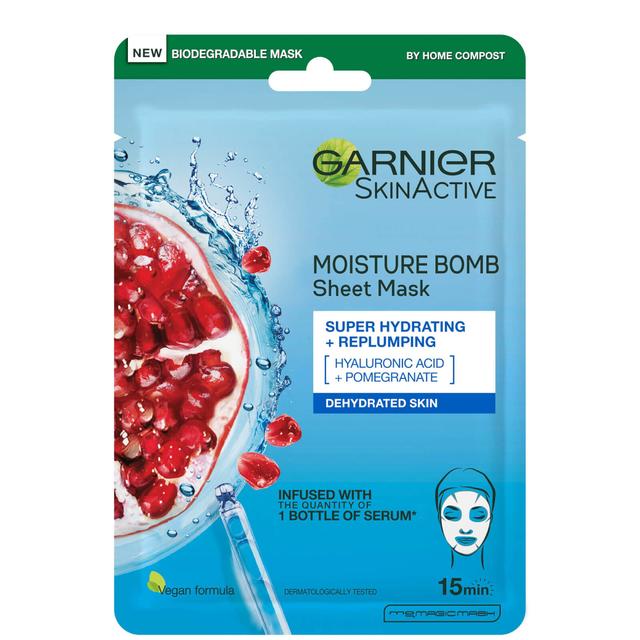 Garnier Moisture Bomb Pomegranate Hydrating Face Sheet Mask on Productcaster.