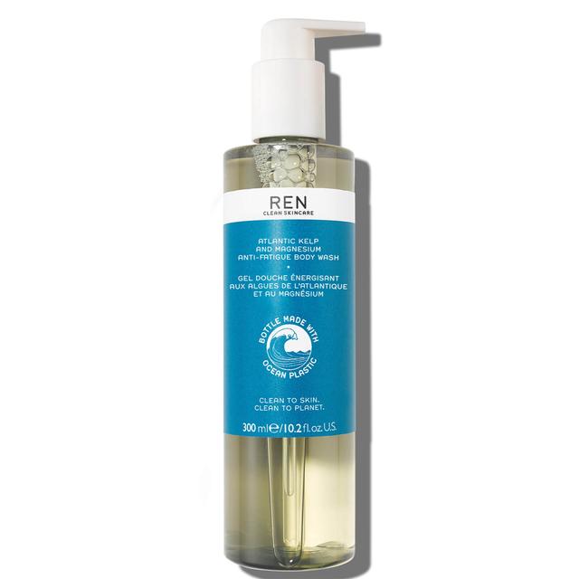 REN Clean Skincare Atlantic Kelp and Magnesium Anti-Fatigue Body Wash 300ml - Ocean Plastic on Productcaster.