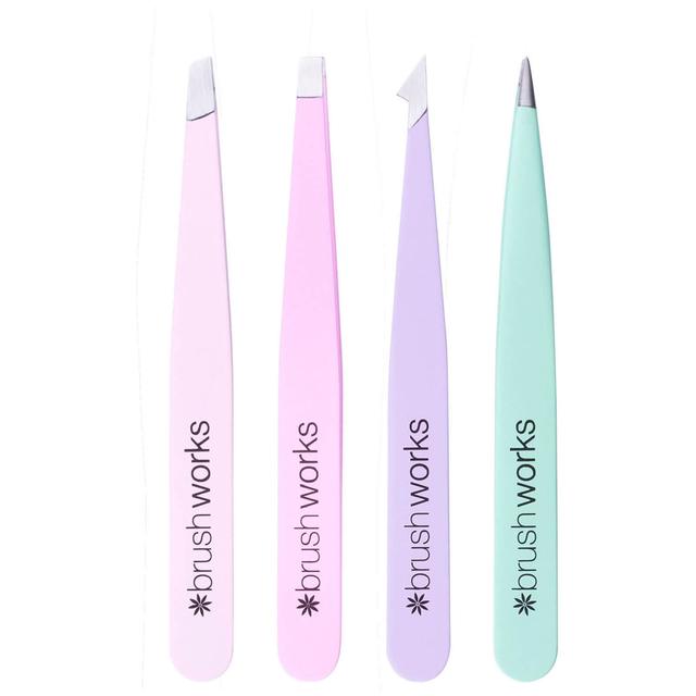 brushworks HD Combination Tweezer Set - Pastels on Productcaster.