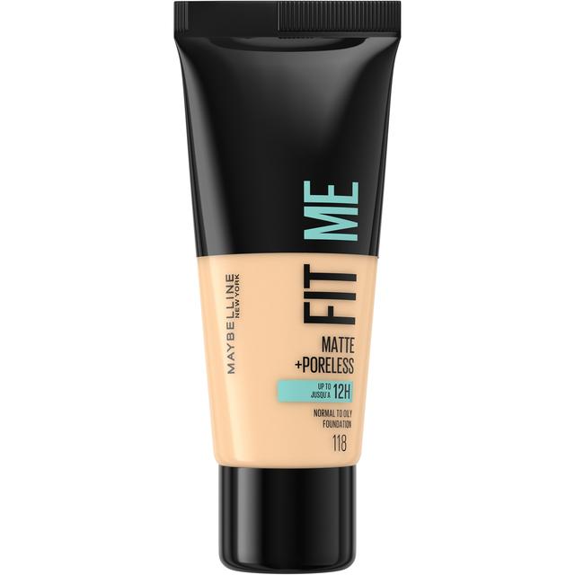 Maybelline Fit Me! Matte and Poreless Foundation 30ml (Various Shades) - 118 Light Beige on Productcaster.