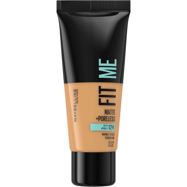 Maybelline Fit Me! Matte and Poreless Foundation 30ml (Various Shades) - 332 Golden on Productcaster.