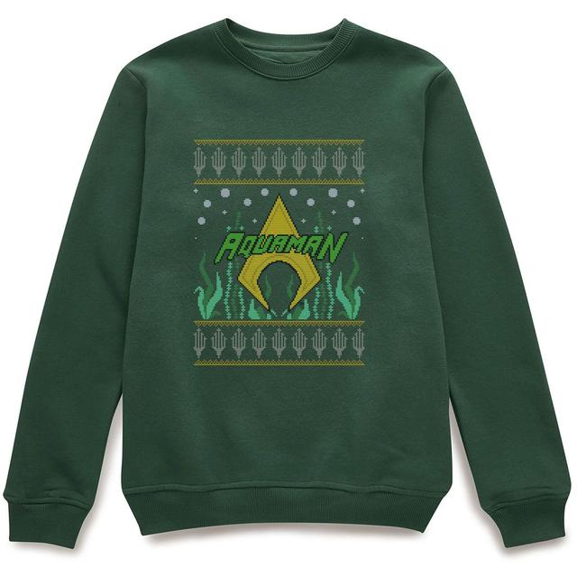 Felpa DC Aquaman Knit Christmas - Forest Green - M on Productcaster.