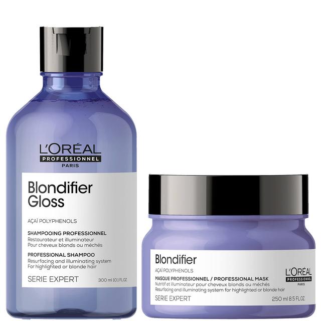 L'Oréal Professionnel Serie Expert Blondifier Gloss Shampoo and Masque Duo on Productcaster.