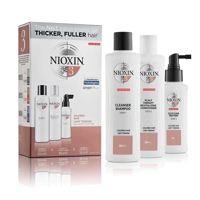 NIOXIN 3-Part System 3 Loyalty Kit for Coloured Hair with Light Thinning on Productcaster.