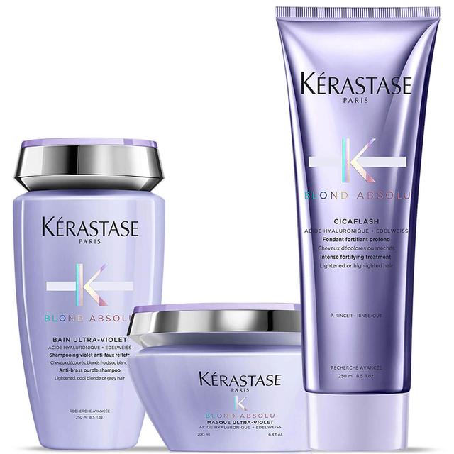 Kérastase Blond Absolu Ultra Violet Shampoo, Masque and Conditioner Trio on Productcaster.