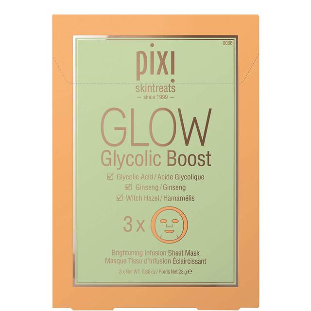 PIXI GLOW Glycolic Acid Boost Sheet Mask (Pack of 3) on Productcaster.