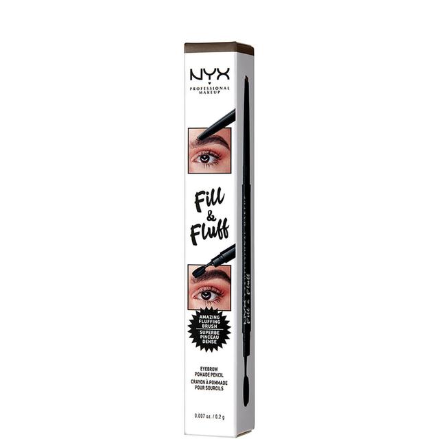 NYX Professional Makeup Fill and Fluff Eyebrow Pomade Pencil 0.2g (Various Shades) - Ash Brown on Productcaster.