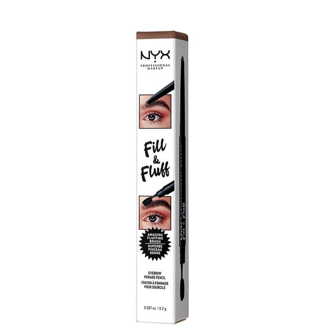 NYX Professional Makeup Fill and Fluff Eyebrow Pomade Pencil 0.2g (Various Shades) - Auburn on Productcaster.