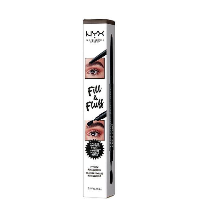 NYX Professional Makeup Fill and Fluff Eyebrow Pomade Pencil 0.2g (Various Shades) - Brunette on Productcaster.