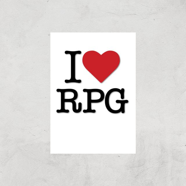 I Love RPG Art Print - A3 - Print Only on Productcaster.