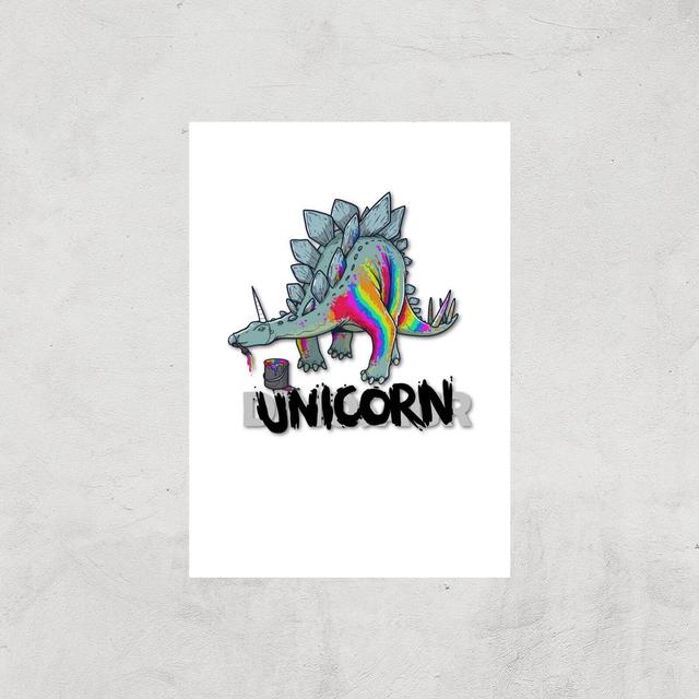 DinoUnicorn Art Print - A3 - Print Only on Productcaster.