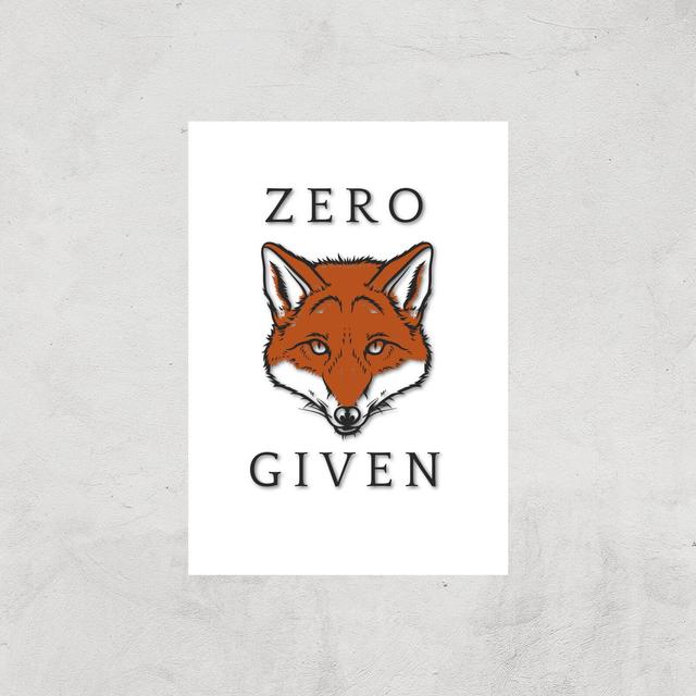 Zero Fox Given Art Print - A3 - Print Only on Productcaster.