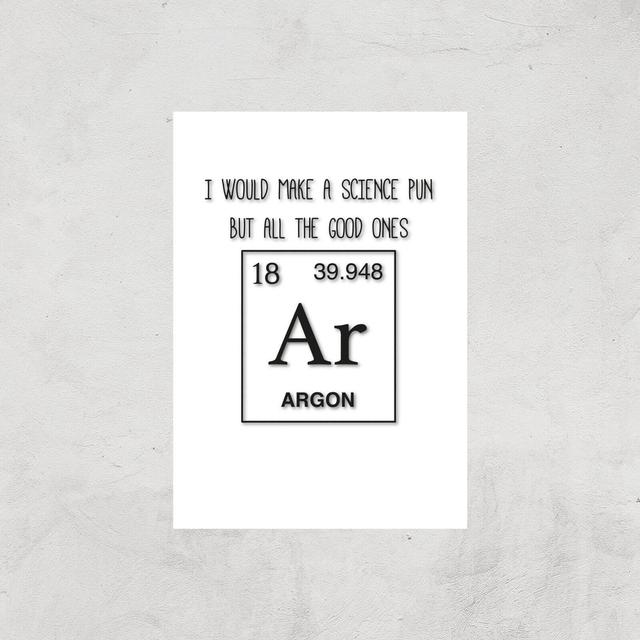 Periodic Pun Art Print - A4 - Print Only on Productcaster.