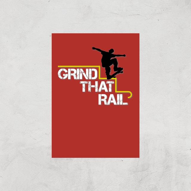 Grind That Rail Art Print - A3 - Print Only on Productcaster.