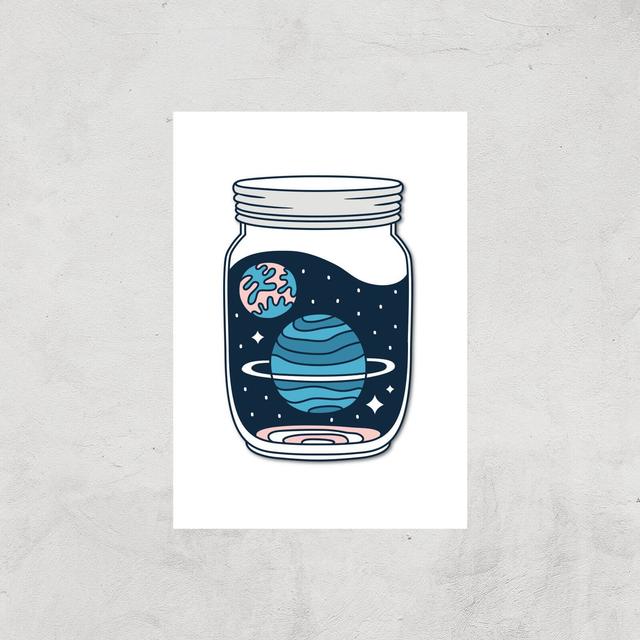 Space Jar Art Print - A4 - Print Only on Productcaster.