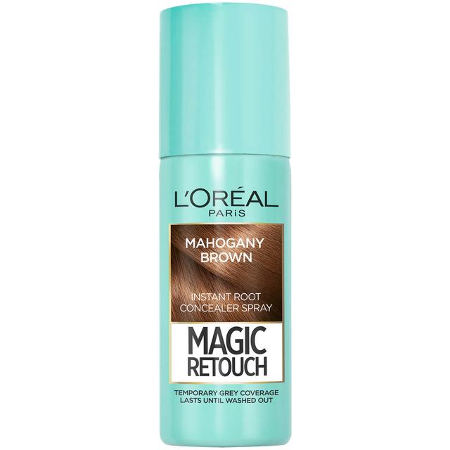 L’Oréal Paris Magic Retouch Temporary Instant Root Concealer Spray 75ml (Various Colours) - Mahogany Brown on Productcaster.