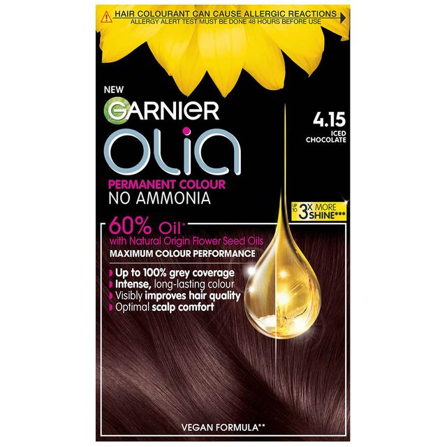 Garnier Olia Permanent Hair Dye (Various Shades) - 4.15 Iced Chocolate Brown on Productcaster.