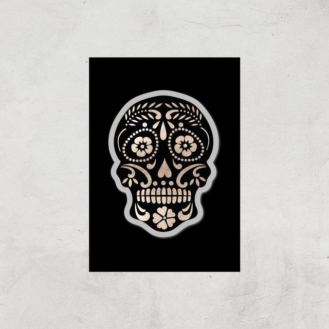 Day Of The Dead Skull Art Print - A4 - Print Only on Productcaster.