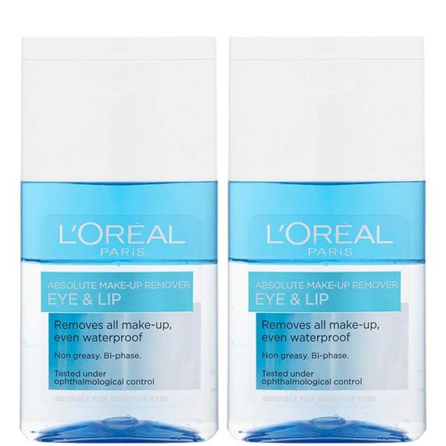 L'Oréal Paris Absolute Make-Up Remover Eye and Lip 125ml 2 Pack Exclusive (Worth £11.98) on Productcaster.